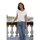 VIVANCE T-Shirt mit Frontdruck "Bonjour" Weiß 40/42