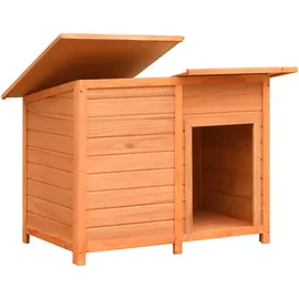 vidaXL Hundehütte Kiefernholz & Tannenholz 120x77x86 cm