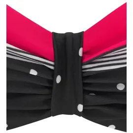 LASCANA Bügel-Bikini-Top Damen Schwarz/Rot 36 Cup F
