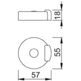 HOPPE Bodentürstopper Grau 18 mm
