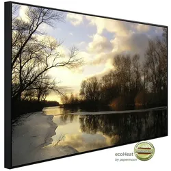 papermoon Infrarotheizung »EcoHeat - Wald am Flus«, Matt-Effekt - bunt