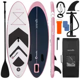 SereneLife Kinder SUP Board Aufblasbar Set – Stand Up Paddling Board mit Zubehör, rutschfestem Eva-Deck für See, Fluss, Freizeit und Touring