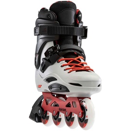 Rollerblade RB Pro X Herren Inline Skates, robuster Schalenschuh, Grau/Rot, Gr. 38