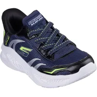 SKECHERS Meteor-Lights Brisk-Beams Sneaker, Navy, 21 EU