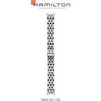 Hamilton Metall Jazzmaster Band-set Edelstahl H695.321.100 - silber