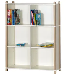 Stollen-Bibliotheksregal mit Mittelwand