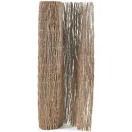 casa.pro Reisigzaun 500 x 100 cm Braun witterungsbeständig