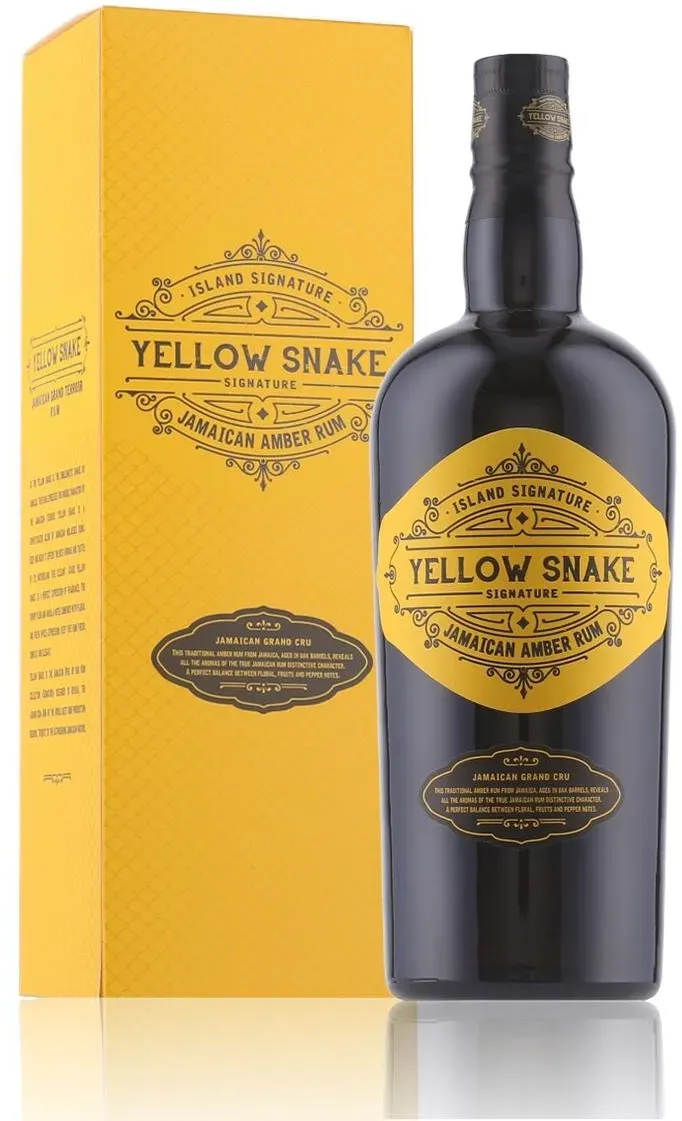 Island Signature Yellow Snake Amber Rum 40% Vol. 0,7l in Geschenkbox