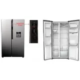 PKM SSBS528.4A+NF IX Side-by-Side mit Touch Bedienung/Fast-Freeze Funktion/LED Beleuchtung/ 527L Nutzinhalt /INOX-Design