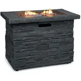 Blumfeldt Anafi Gas-Feuerstelle, Heizstrahler Gas mit 40.000BTU/13kW, Abdeckung, Edelstahlbrenner, Heizstrahler &