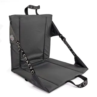 Crazy Creek Original-Stuhl, perfekt für Stadionsitze, Camping, Wandern und mehr, Komfort auf jedem Gelände, verstellbare Gurte, leichtes Design, wasserabweisend, Schiefer