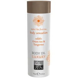 Shiatsu - Körperöl Massageöl mit Aroma Duft Geschmack Grüner Tee und Mandarine 75 ml