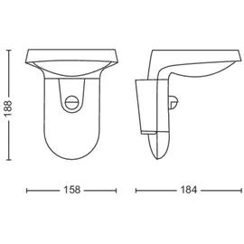 Philips LED Außenwandleuchte Tyla 255 lm