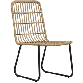 vidaXL Polyrattan Bistro Set 3-tlg. eiche