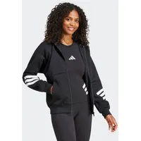 adidas Future Icons 3-Streifen Reißverschlusspullover Black S