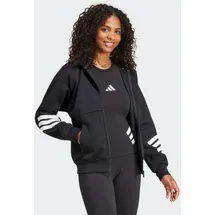 adidas Future Icons 3-Streifen Reißverschlusspullover Black S