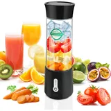 talifoca 500ml Tragbarer Mixer für Smoothies und Shakes,Mixer Smoothie Maker To Go,Mini Standmixer Tragbar mit 6-Klingen Edelstahl,Wiederaufladbarem Typ-C Portable Blender Mixer Shaker Slushy Maker