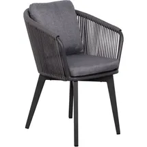 bene living Diningsessel Cadiz Rope mit Kissen light grey