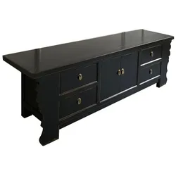OPIUM OUTLET Möbel Kommode Schrank Sideboard Lowboard 35208-2 schwarz asiatisch chinesisch orientalisch