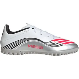 adidas F50 Messi Club TF Herren cloud white/lucid red/silver met. 40 2/3