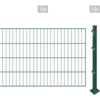 Arvotec Einstabmattenzaun 2 m x 80 cm Grün/Kunststoff