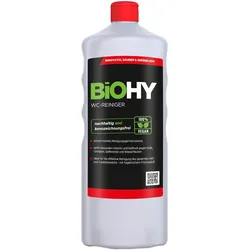 BiOHY WC-Reiniger (1l Flasche) | EXTRA STARK | Profi bio Konzentrat | Dickflüssiges Reinigungs-Gel | Ideal gegen Urinstein