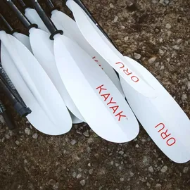 Oru Kayak Paddel 220-230 cm Durchsichtig Schwarz/Weiß