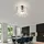 ETC Shop Kristallleuchte 1x E27 Blattsilber Metall 30x31 cm