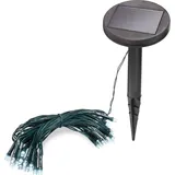 esotec Solar Lichterkette 2,5m mit 24 kaltweißen LEDs, wetterfest outdoor 102165