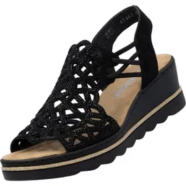 Rieker Sandalette Damen Schwarz 37