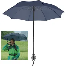 Euroschirm teleScope Handsfree Regenschirm blau