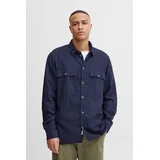!Solid Langarmhemd Blau XL