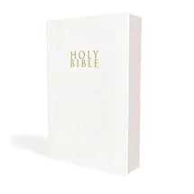 Zondervan Niv, Gift and Award Bible, Leather-Look, White, Red Letter, Comfort Print