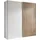 MID.YOU Schwebetürenschrank Berno 170 x 196 x 57 cm Weiß/Eiche