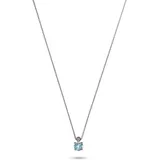 Christ Collier Kette hellblau / Silber