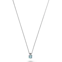 Christ Collier Kette hellblau / Silber