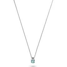 Christ Collier Kette hellblau / Silber