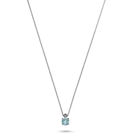 Christ Collier Kette hellblau / Silber