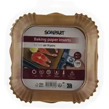 ScanPart 2910070004 Heißluftfritteusenpapier 16x16 cm eckig, 100er