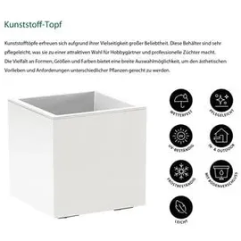 Euro3Plast Kebe 39,5 x 39,5 x 39,5 cm Weiß