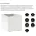 Euro3Plast Kebe 39,5 x 39,5 x 39,5 cm Weiß