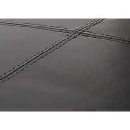 berlinlodge Aufbewahrungs-Truhe Lars XXL HxBxT 45x180x45cm Stoff/Textil Dunkelgrau Sitzbank Bank