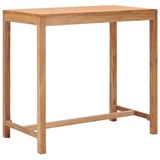 vidaXL Garten-Bartisch 110×60×105 cm Massivholz Teak