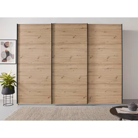 Rauch Schwebetürenschrank RAUCH "Kleiderschrank Schrank Garderobe Wäscheschrank Ankleide OTELI", braun (eiche artisan), B:271cm H:210cm T:68cm, Holzwerkstoff, Schränke, Schwebetürenschrank, in verschiedenen Dekor- und Hochglanzfarben