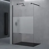 Doporro Duschwand 50x200cm Walk-In Echtglas 10mm ESG-Sicherheitsglas