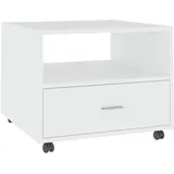 furnicato Couchtisch Weiß Holzwerkstoff 55 x 55 x 40 cm
