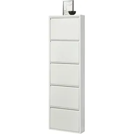 mömax Bert 51 x 170 x 16 cm 5 Klappen / weiß