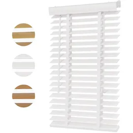 Sekey Holzjalousie 50 mm 60 x 220 cm Weiß