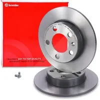 Brembo Bremsscheibe Coated Disc Hinten Voll für SKODA VW Golf IV 08.7165.11 L6QD615601,L6QD615601A,6QD615601B Bremsscheiben,Scheibenbremsen 2Q0615601K,1J0615601,1J0615601C