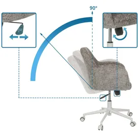 hjh living Solao Home Stoff Grau